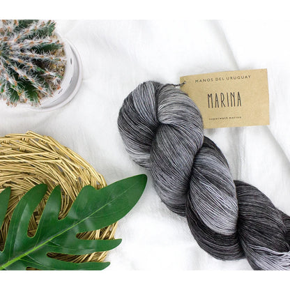 Manos Marina 100% Superwash Merino  Handdyed Yarn From Uruguay