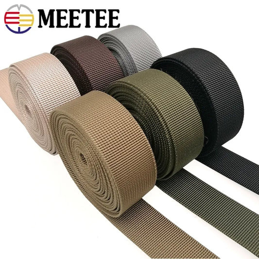 5Meters 32mm Army Green Nylon Webbing Tape Trim Sewing Material Safety Belt Knapsack Strap Bag Buckles Clothing Accessories