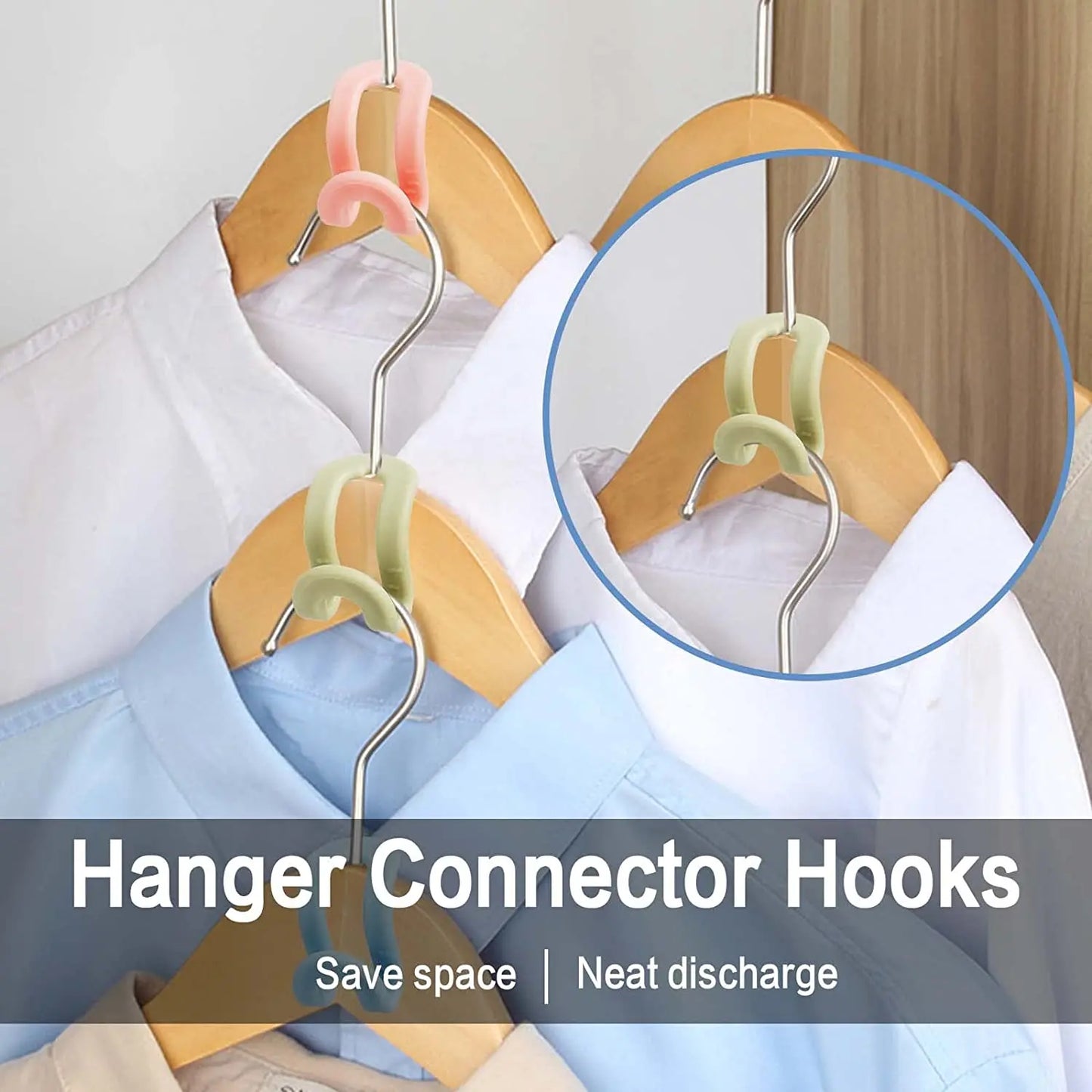 5/10Pcs Mini Clothes Hanger Connector Hooks Cascading Closet Hanger Hooks Space Saving Wardrobe Coat Organizer Rack Holder