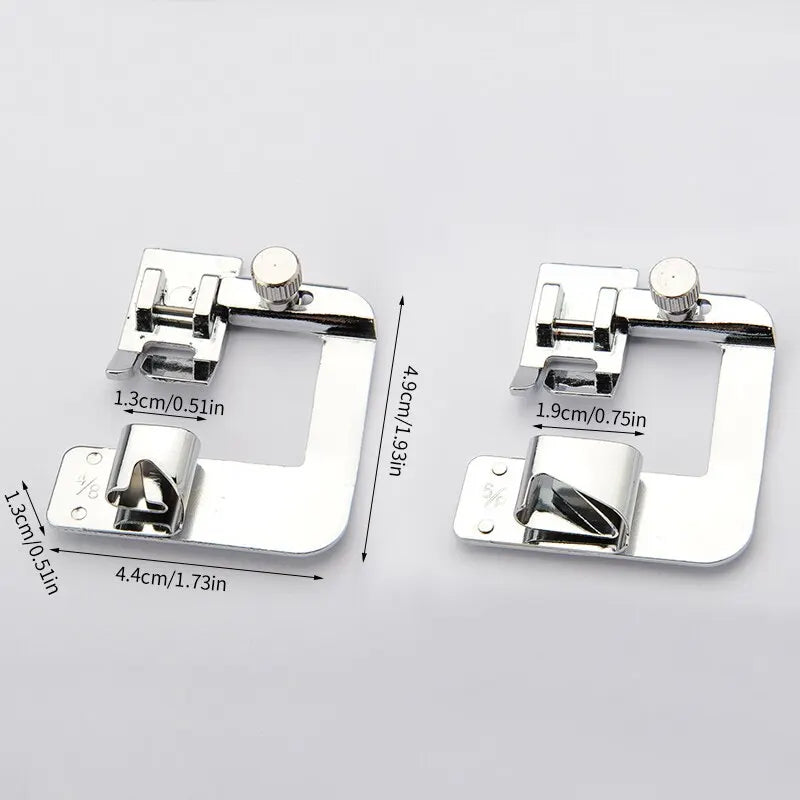 9 13 19 25mm Sewing Machine Foot Press Foot Rolled Hem Feet Household Multi Functional Sew Accessories