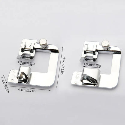 9 13 19 25mm Sewing Machine Foot Press Foot Rolled Hem Feet Household Multi Functional Sew Accessories