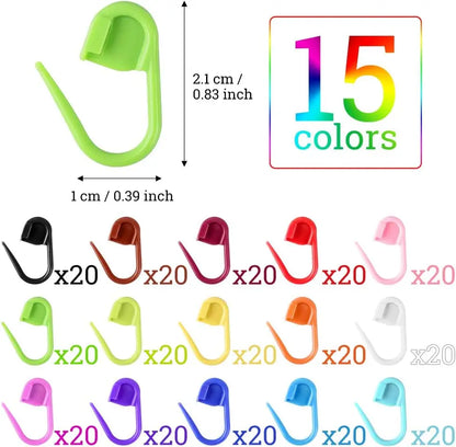 50/100Pcs Multicolor Plastic Safety Pins Knitting Markers Crochet Stitch Clips DIY Weaving Sewing Tools Accessory