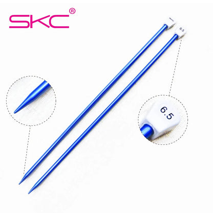 SKC 35cm Knitting Needles 2pcs/set Aluminum Straight Knitting Needles Crochet Hooks High Quality Single Head Knitting Needles