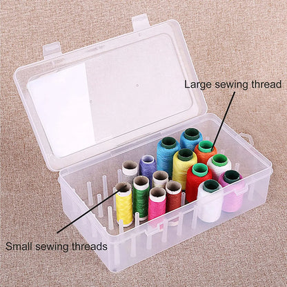 Sewing Thread Storage Box 42 Axis Spools Bobbin Carrying Case Container Holder DIY Craft Spool Organizing Case Sewing Storage