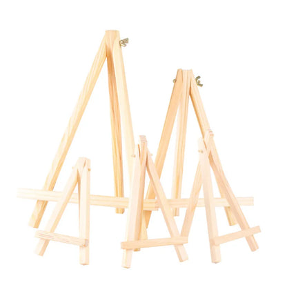 Natural Wood Tripod Easel Mini Easel Frame Desktop Painting Shelf Card Stand Display Holder Table Name Card Stand Craft Holder