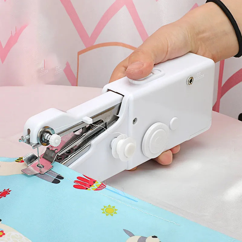 Portable Handheld Sewing Machine Cordless Electric Sewing Machine Set Home Sewing Quick Repair DIY Clothes Sewing Machine