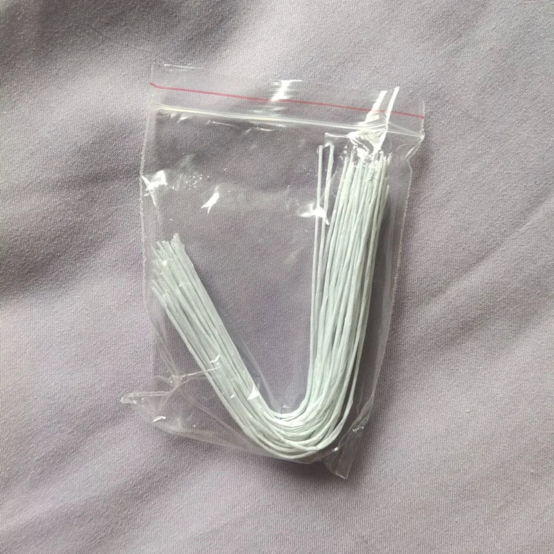 50-100Pcs Paper Covered Artificial Branches Iron Wire