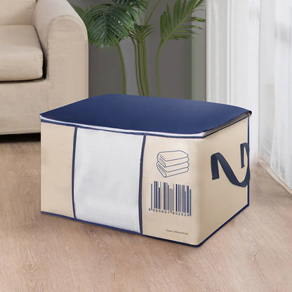 Large-Capacity Clothing Storage Bag Case Box Quilts Blankets Pillows Clothing Sorting Organizer Bag DustProof Closet Decor