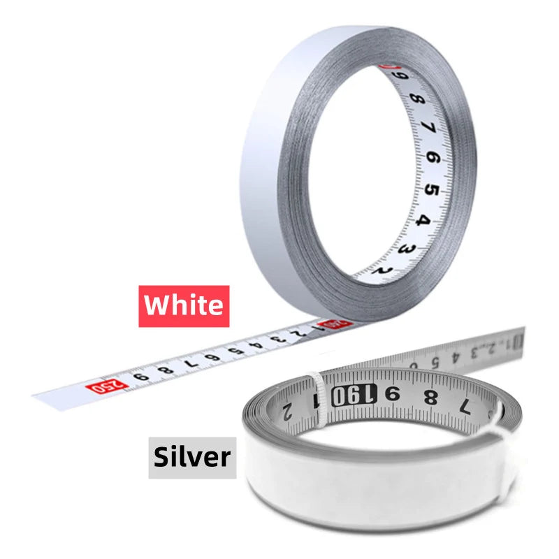 Self-Adhesive Measuring Tape Stainless Steel