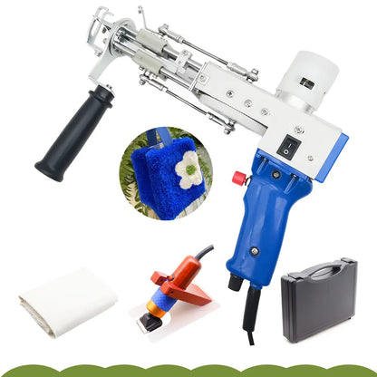 Tufting Gun 2 IN 1 Electric Carpet Tufting Gun Can Do Both Cut Pile and Loop Pile Hand Gun Carpet Weaving Flocking Power Tools