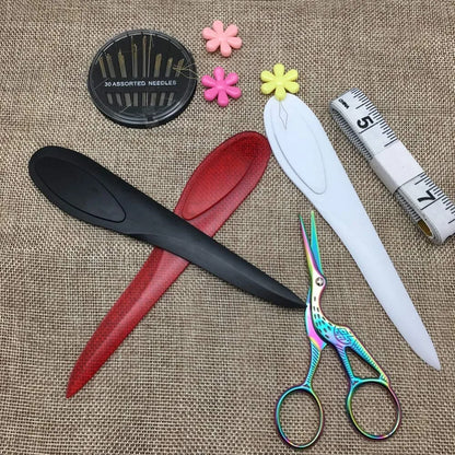 1 Pack Plastic Handle Crease Sewing Tools Sewing Markers DIY Sewing Accessories Tool Tip Tuner Long Handle Letter Opener