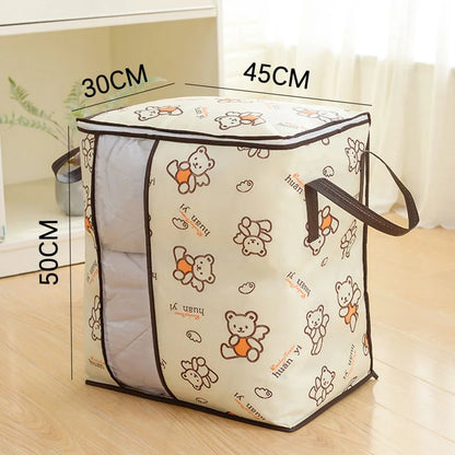 Large-Capacity Clothing Storage Bag Case Box Quilts Blankets Pillows Clothing Sorting Organizer Bag DustProof Closet Decor