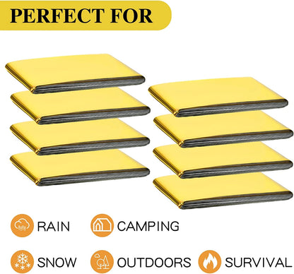 Outdoor Emergency Gold-Sliver Survival Blanket Waterproof First Aid Rescue Curtain Foil Thermal Military Blanket130X210Cm