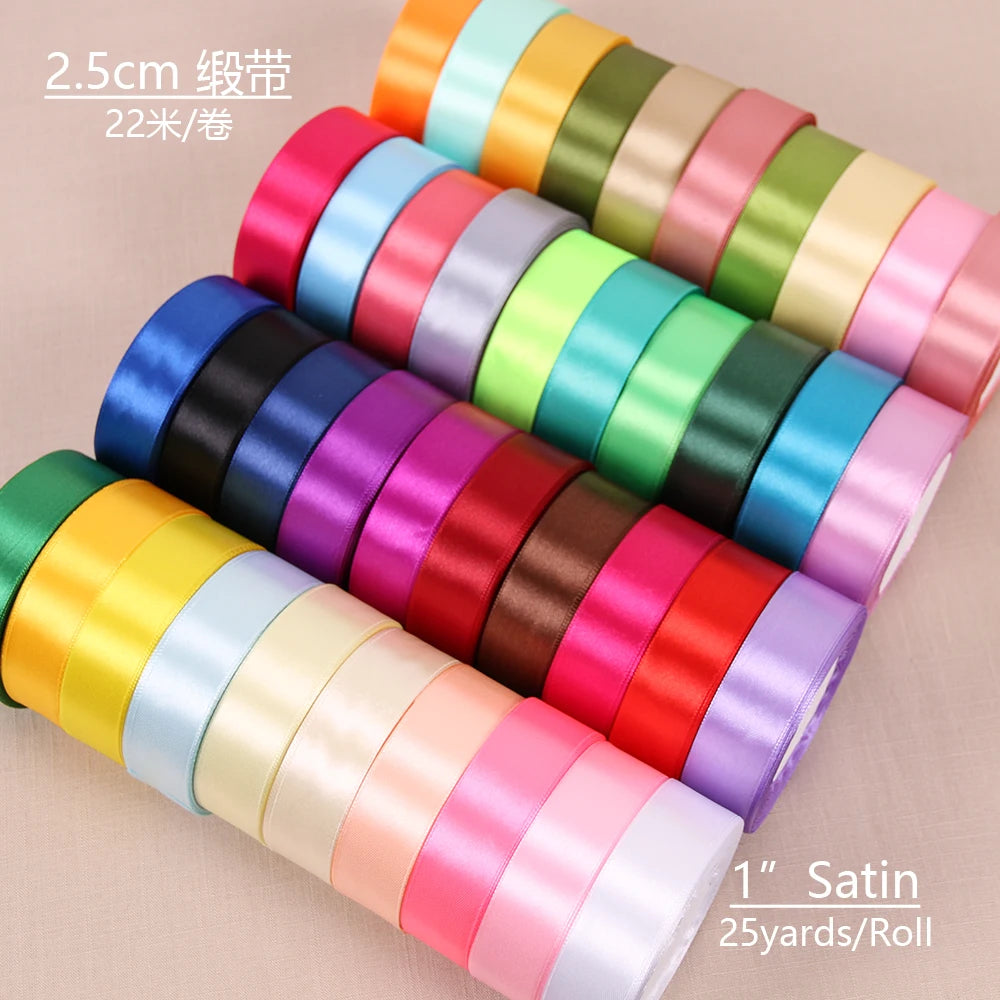 4/5cm Satin Ribbons DIY Artificial Silk Roses Crafts Supplies Sewing Accessories Scrapbooking Material