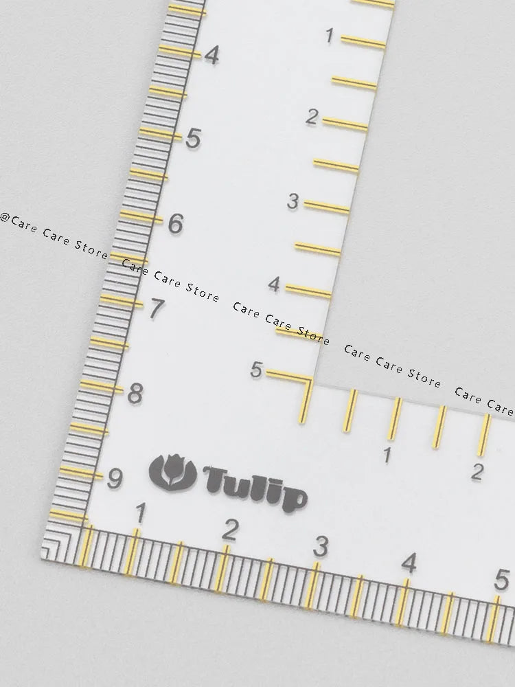 Original Tulip 1 Sewing Ruler And Curves Set Ruler For Patchwork Sewing And Cutting Knitting Needle Gauge Clear Quick Gauge