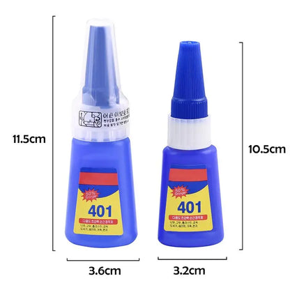 401 Glue Instant Fast Adhesive Bottle Stronger Super Glue Multi-Purpose Fix HOT Super Strong Liquid Colorless Adhesive Glue