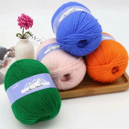 100% Wool Yarn For Hand Knitting Medium-Fine Soft Crochet Merino Lanas Threads Autumn Winter Sweater Scarf Lines Freeshipping