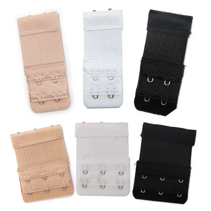 6/8PCS Bra Extender For Women's Elastic Bra Extension Strap Hook Clip Expander Adjustable Belt Buckle Intimates 2/3 Hooks