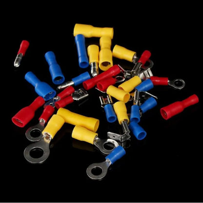 480/300/280PCS Insulated Cable Connector Electrical Wire Crimp Spade Butt Ring Fork Set Ring Lugs Rolled Terminals Assorted Kit