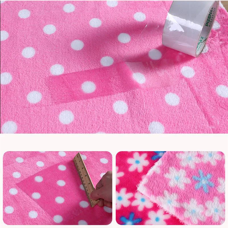 50cm*165cm Coral Fleece Plush Fabric Flannel Fabric for Clothing Blanket Pajama Cloth DIY Quilt Pillow