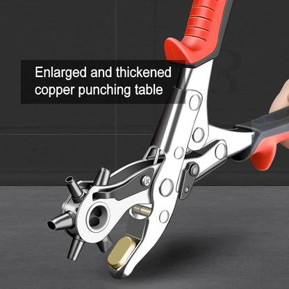 AIRAJ Punching Pliers High Carbon Steel Anti Slip Handle Leather Punch Labor-Saving Multifunctional Hand Tools