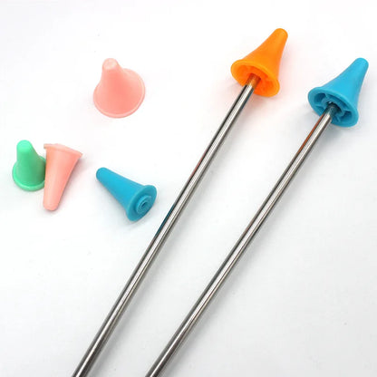 20PCS Knitting Needles Point Protectors/Stoppers, Include 10Small & 10Large, Knit Needle Tip Covers for Beginners Knitting Craft