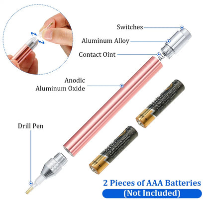 Lighting Scroll Wheel Point Drill Pen Roller Scroll For 5D Diamond Painting Tool DIY Embroidery Accessories With Adhesive Tape