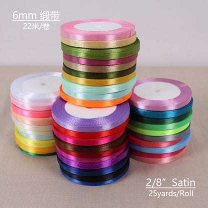 4/5cm Satin Ribbons DIY Artificial Silk Roses Crafts Supplies Sewing Accessories Scrapbooking Material