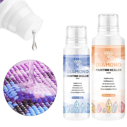 5D Diamond Painting Sealer Glue Permanent Hold Shine Effect Sealer Diamond Mosaic Cross Stitch Accessories Fast Drying Permanent