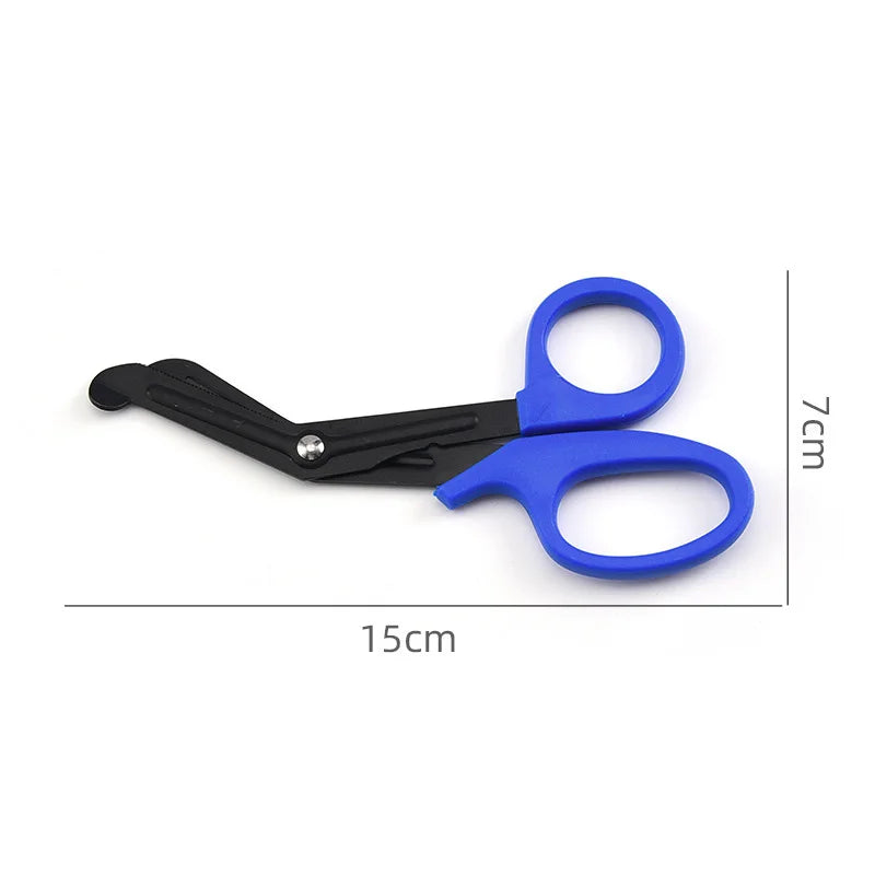 Medical Rescue Scissors Plastic Handle Stainless Steel Wound Gauze First Aid Scissors Practical Outdoor Nurse Scissor