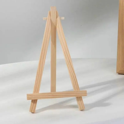 Natural Wood Tripod Easel Mini Easel Frame Desktop Painting Shelf Card Stand Display Holder Table Name Card Stand Craft Holder