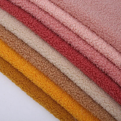 Plush Fabric Polar fleece Cloth Polyester Autumn Winter Small roll teddy cashmere DIY clothing Handmade Sewing quilting Toy