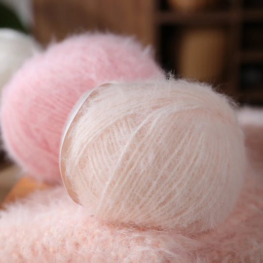 (100g*2)/Set Genuine Long Wool Yarn Fine Hand Knitting Thread Eco Friendly Dyed Color Soft Warm Yarn For Cold Winter