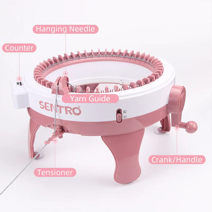 Sentro Knitting Machine Original Parts Replacement Crank Handle Tensioner Red and White Hanging Needle Counter Guide Adapter