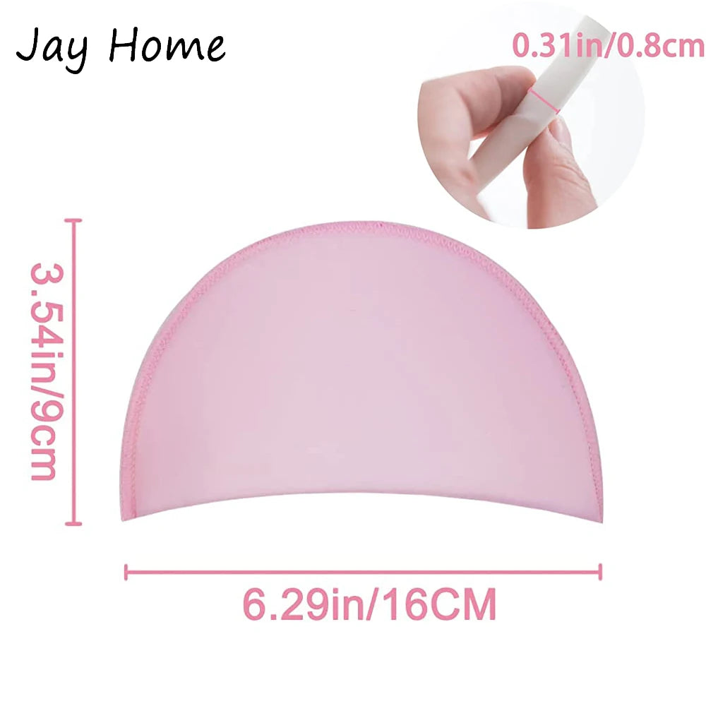 4 Pairs Shoulder Pads Undergarment Sewing Fasteners Sewing Sponge Shoulder Pads Thin Shoulder Enhancer for Sewing Accessories