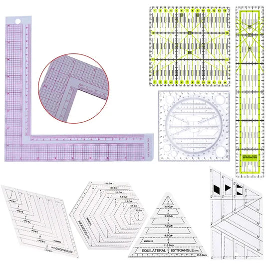 Garment Cutting Plastic Quilting Ruler