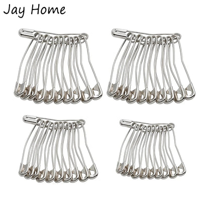 50/30PCS 27/38/50MM Stainless Steel Curved Safety Pins Quilting Basting Pins with Plastic Box for DIY Craft Making and Clothing