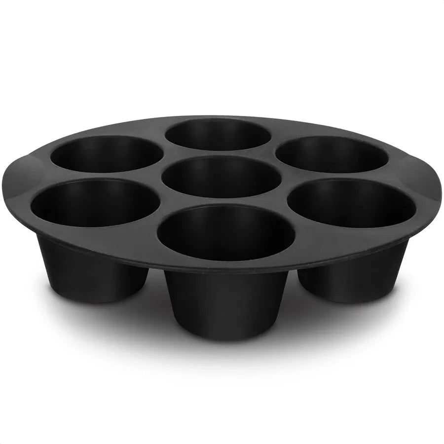 7 Cups Airfryer Silicone Muffin Pan Cupcake Mold for 3.5 to 5.8 L Air Fryer Accessories Non Stick Mini Cake Mould