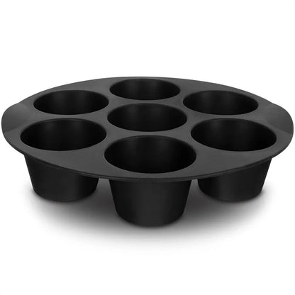 7 Cups Airfryer Silicone Muffin Pan Cupcake Mold for 3.5 to 5.8 L Air Fryer Accessories Non Stick Mini Cake Mould