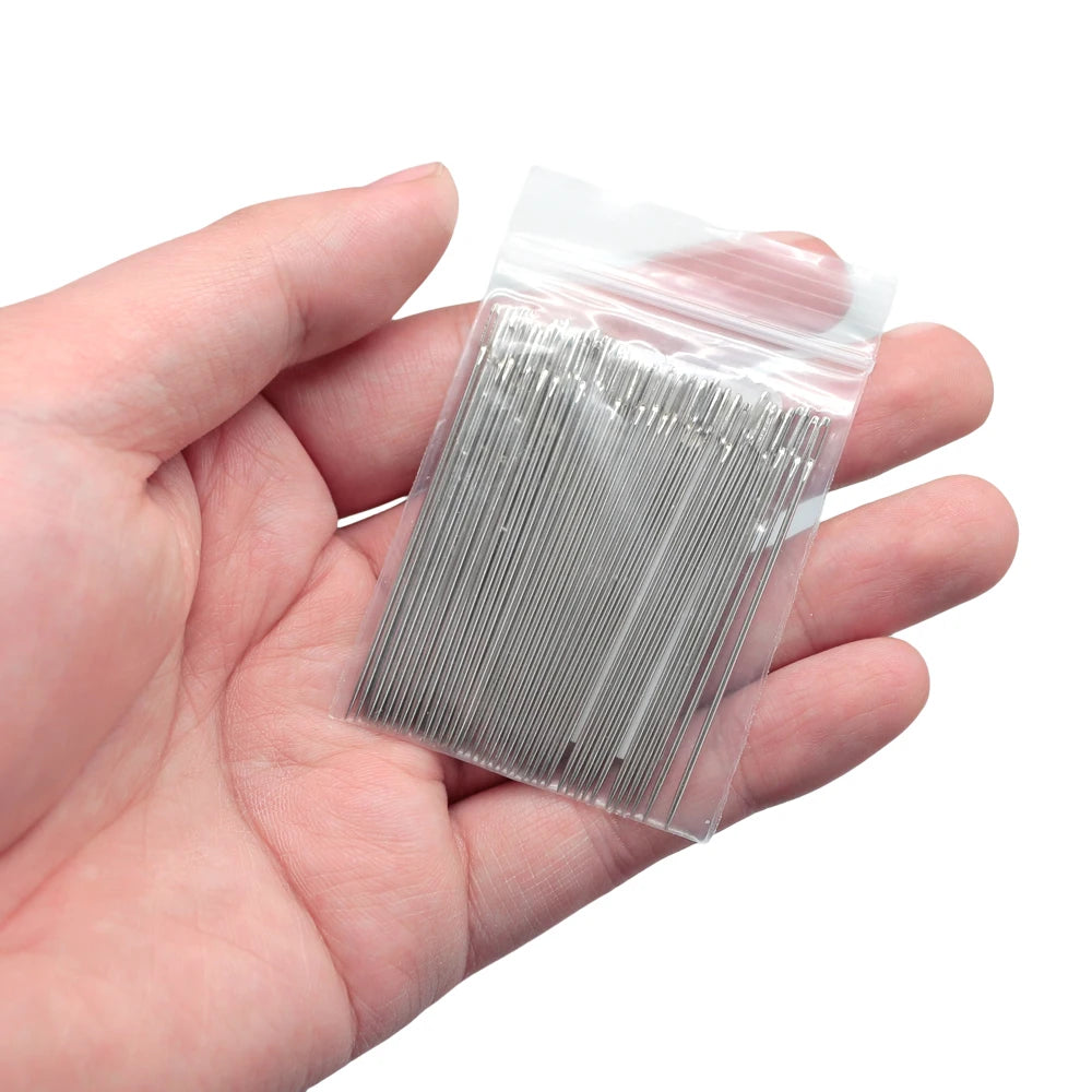 50 PCS/Lot Stainless Steel Household Large Eye Hand Sewing Needles Embroidery Pins For DIY Sewing Crafts Sewing Accessories