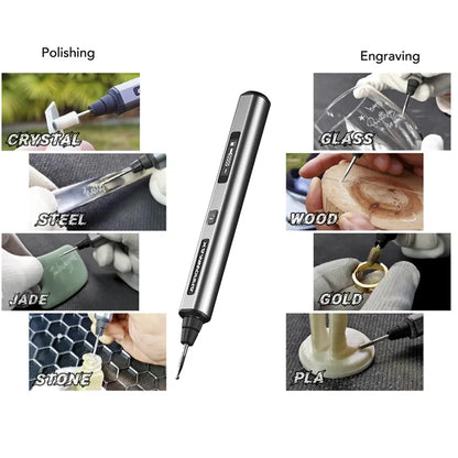 ARROWMAX Smart Electric Engraving Polishing Pen (SGS Pro Plus) Wireless Grinder Use for Carve Engrave Grind Sand Polish Home DIY