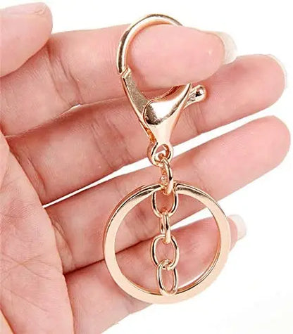 5/10pcs/lot lobster clasp With key ring Zinc alloy key hook chain key ring pendant bag metal jewelry accessories