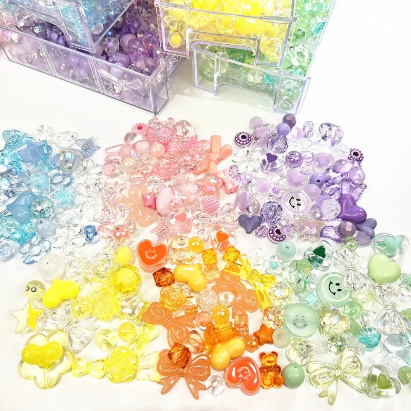 20g Mixing Style Spring Color  Acrylic Beads  For DIY Handmade Bracelet Jewelry Making Accessories