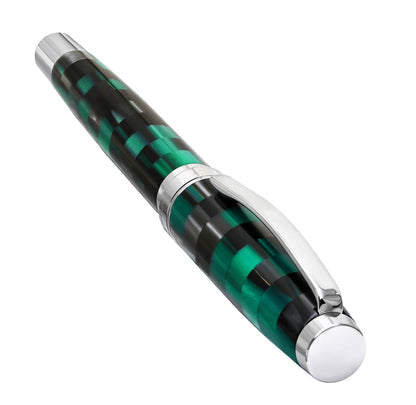 Urbanite II Acrylic & Brass Fountain Pen (Medium Nib) - Ocean Teal