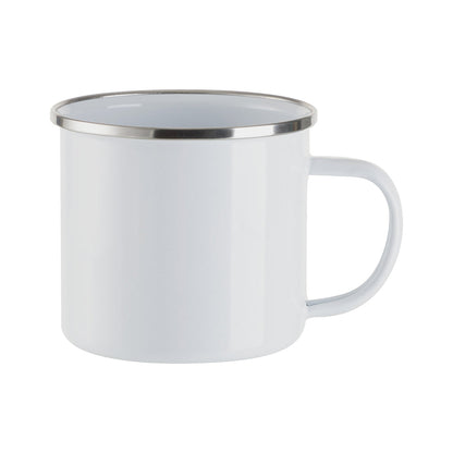 Craft Express 4 Pack 17 oz. Flat-Bottom Enamel Mugs